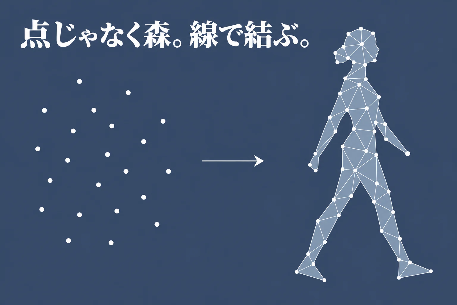 点じゃなく森。線で結ぶ。