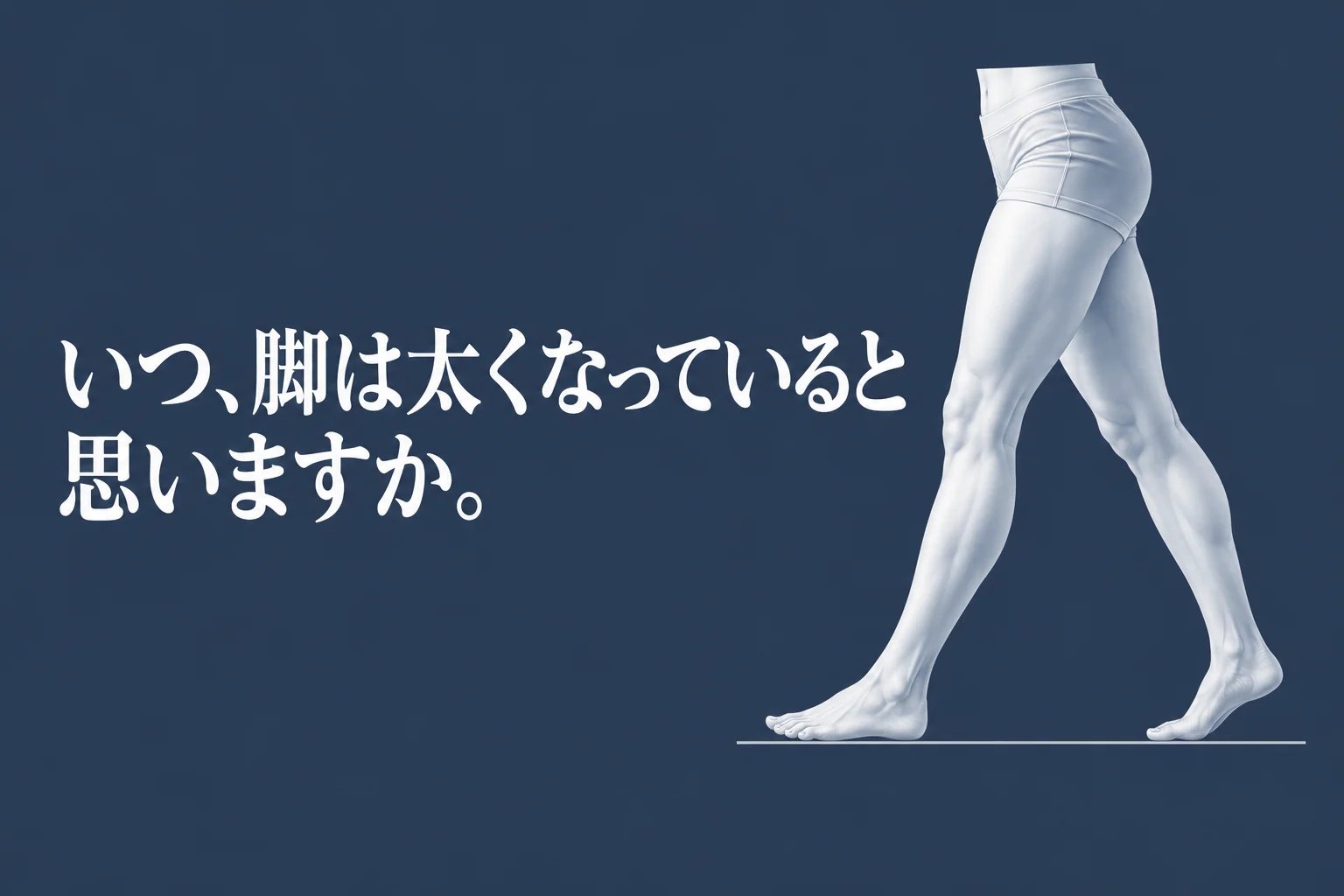 いつ、脚は太くなっていると思いますか。